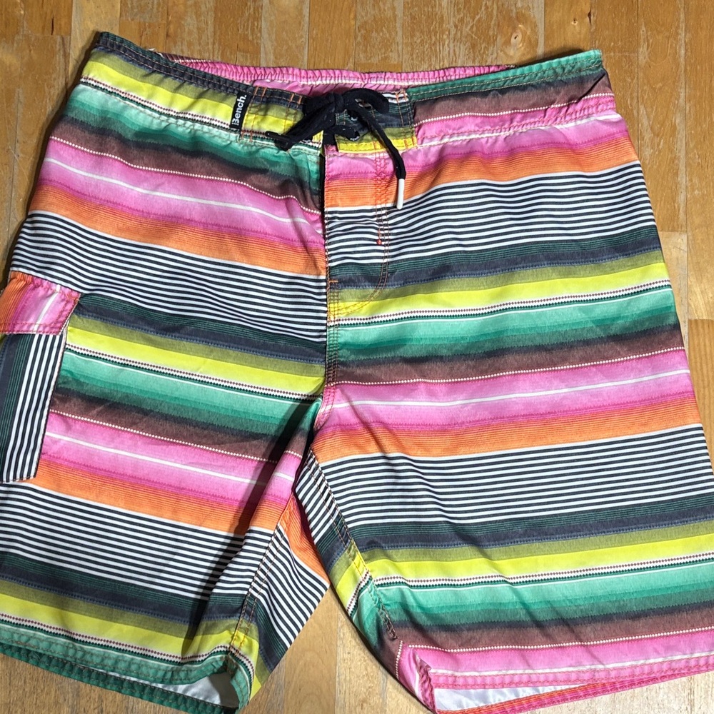 Bench Multicolor Striped Board Shorts